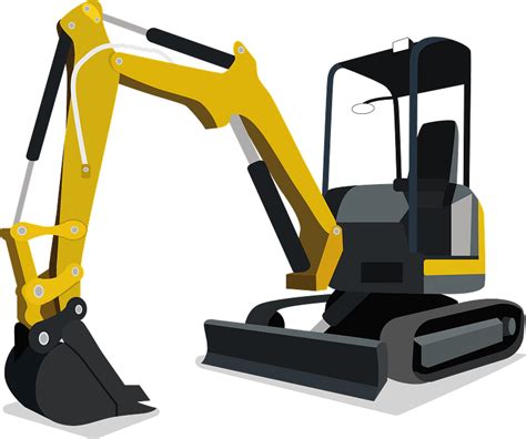 mini excavators vector|free clip art excavators.